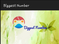 Code game Biggest Number - Tìm Số Lớn Nhất